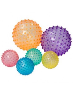 6 Pelota sensorial 11 cm. de diámetro. Sensomotoras