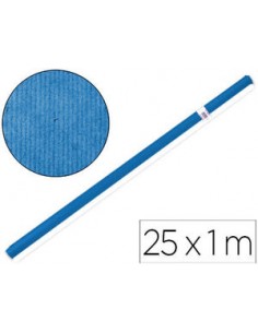 Bobina de Papel Kraft continuo 25 m. azul
