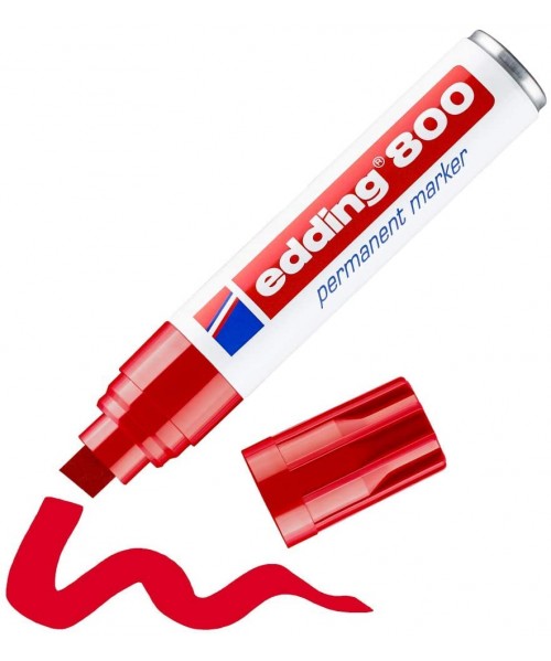 Rotuladores edding 800 rojo