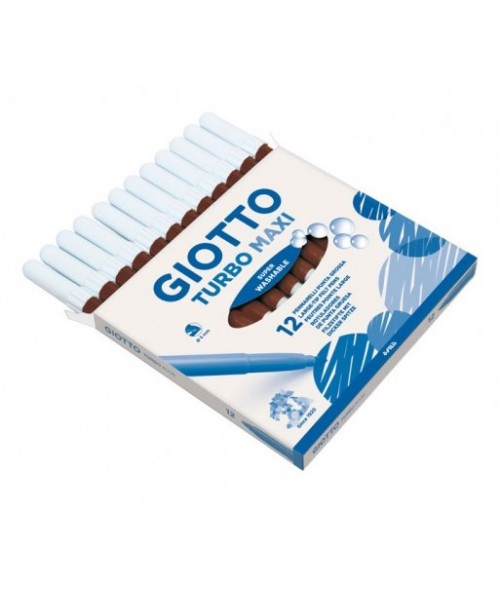 Rotulador Giotto Turbo Maxi marrón - 12 u