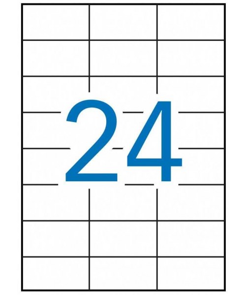 Etiquetas impresión 64,6x33,8MM 2400u 2