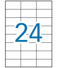 Etiquetas impresión 64,6x33,8MM 2400u