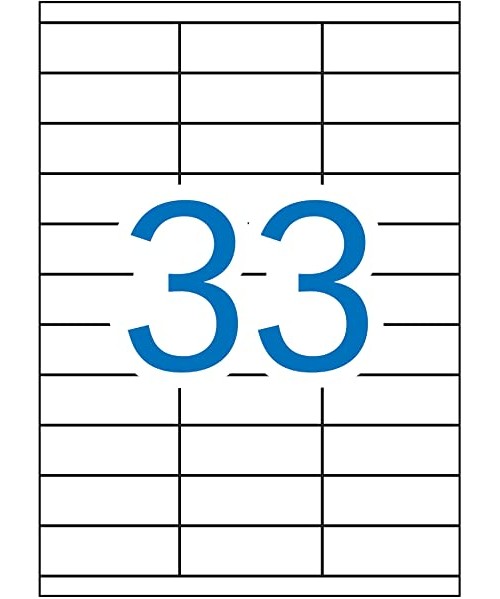 Etiquetas impresión 70x25,4MM 3300u 2