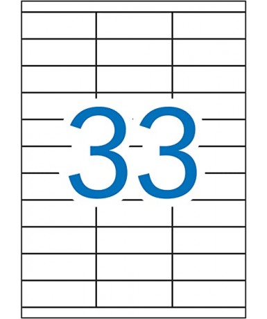 Etiquetas impresión 70x25,4MM 3300u