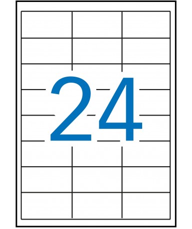 Etiquetas impresión 70x37MM 2400u