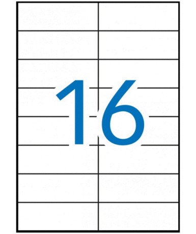 Etiquetas impresión 105x37MM 1600u