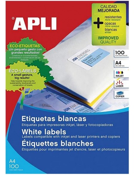 Etiquetas impresión 105x37MM 1600u