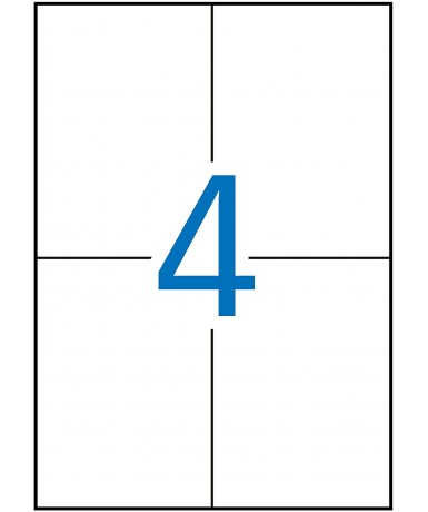 Etiquetas impresión 105x148MM 400u