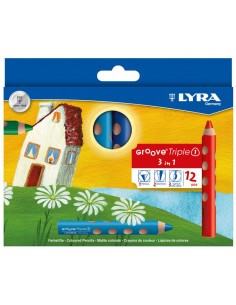 Caja lapicero triple pack lyra groove 12 unds.