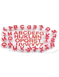 Tampones letras mayúsculas - 26 piezas