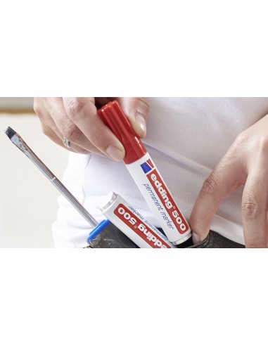 Rotulador edding 500 rojo