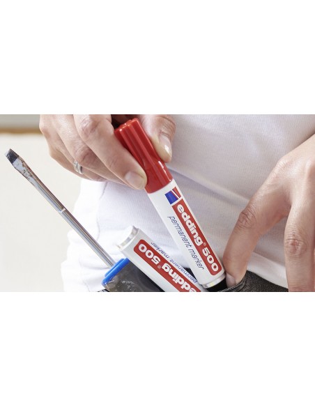 Rotulador edding 500 rojo
