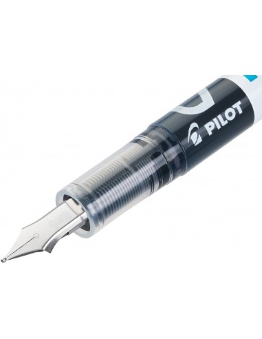Pluma Pilot Vpen desechable blanca tinta azul