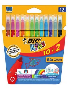 Blíster rotulador Bic Kids - 12 unidades