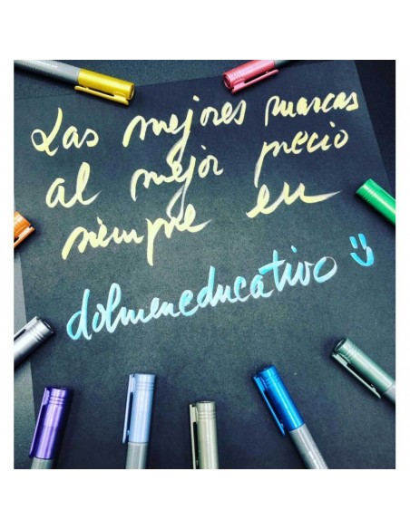 Blíster rotulador metálico Brush 10 colores