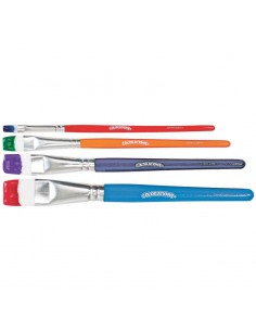 Pinceles planos infantiles - Set 4 unidades 2