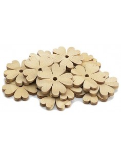 Silueta flor de madera para decorar - 20 unidades 2