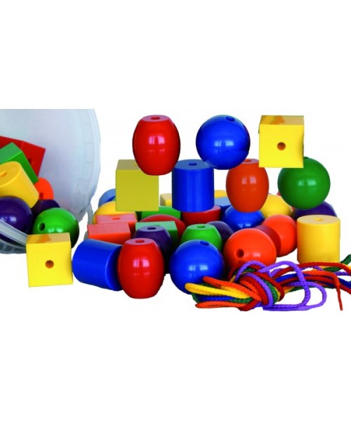 Bote 48 piezas Ensartes gigantes 2