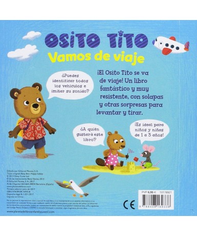 La colección de Libros Osito Tito. Vamos de viaje