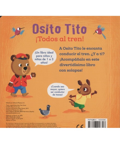 La colección de Libros Osito Tito. ¡ Todos al tren ! 2