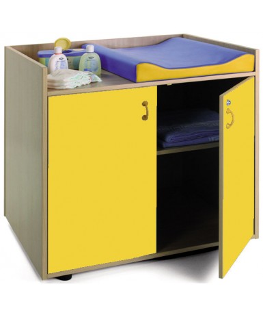 Mueble armario cambiador Amarillo