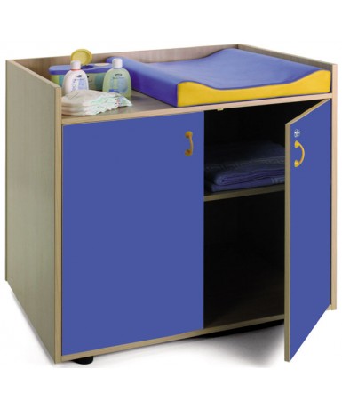Mueble armario cambiador  Azul oscuro