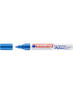 Rotulador de tinta opaca brillante 750 Edding azul