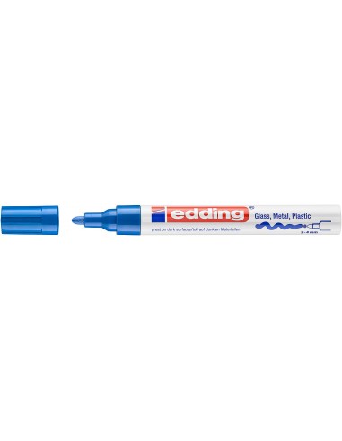 Rotulador de tinta opaca brillante 750 Edding azul