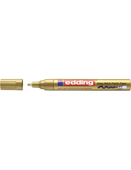 Rotulador de tinta opaca brillante 750 Edding oro
