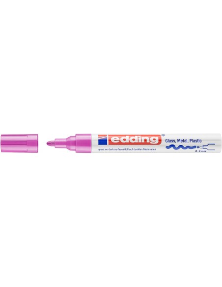 Rotulador de tinta opaca brillante 750 Edding rosa