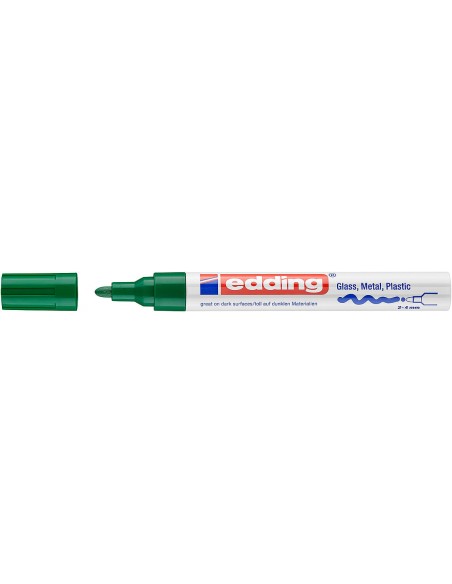 Rotulador de tinta opaca brillante 750 Edding verde