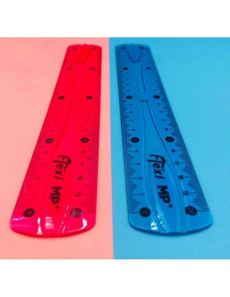 Regla flexible 20 cm. - 24 unidades surtidas