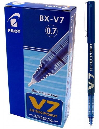 Bolígrafo pilot V7  tinta líquida azul