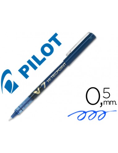 Bolígrafo pilot V7  tinta líquida azul