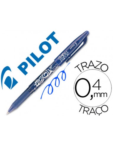 Bolígrafo borrable frixion pilot azul