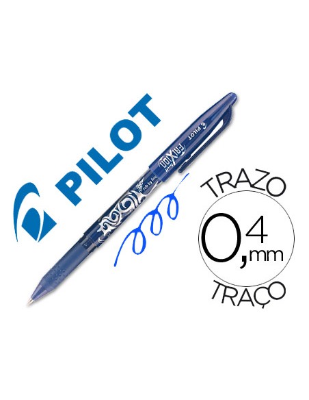 Bolígrafo borrable frixion pilot azul
