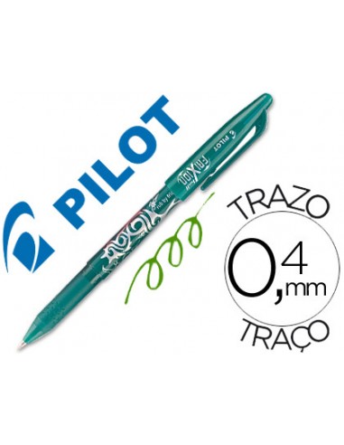 Bolígrafo borrable frixion pilot verde