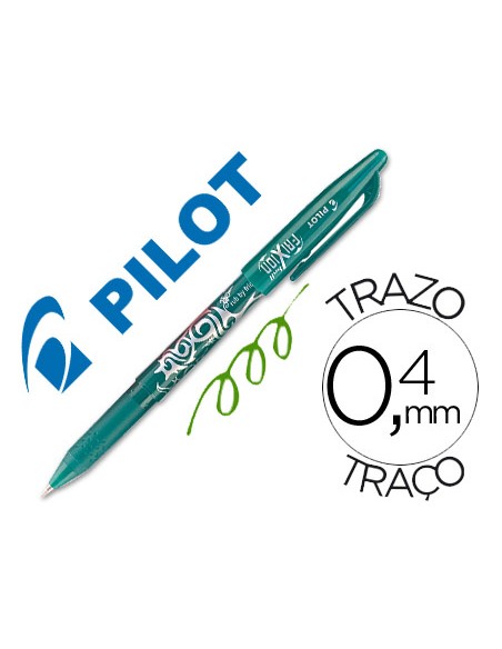 Bolígrafo borrable frixion pilot verde