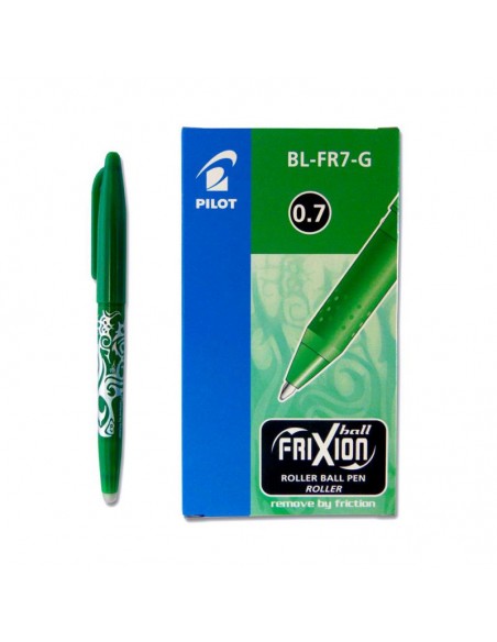Bolígrafo borrable Frixion Verde - 12 unidades