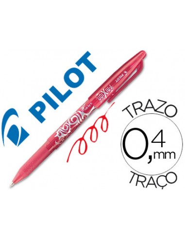 Bolígrafo borrable frixion pilot rojo