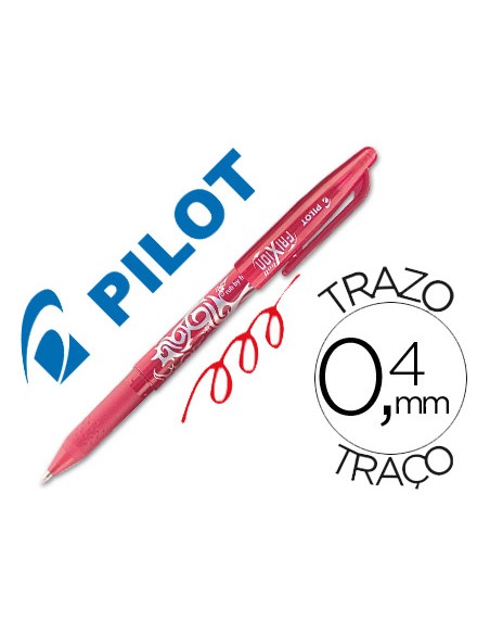 Bolígrafo borrable frixion pilot rojo