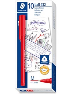 Bolígrafo staedtler 432 - Rojo