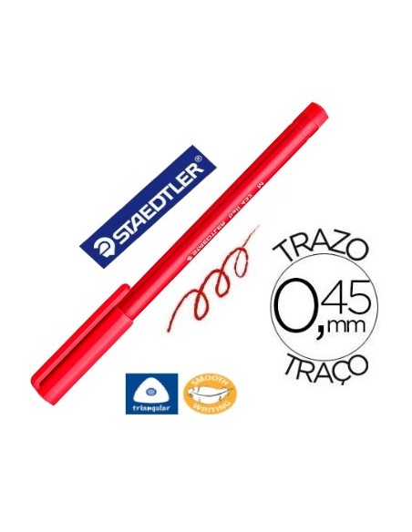 Bolígrafo staedtler 432 - Rojo
