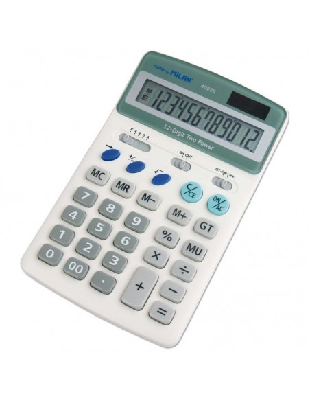 Blíster calculadora Milan, 12 dígitos oficina