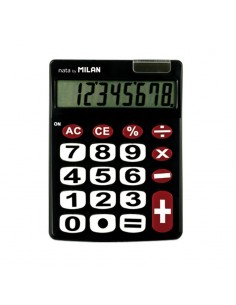 Calculadora Milan, 8 dígitos, teclas grandes 2