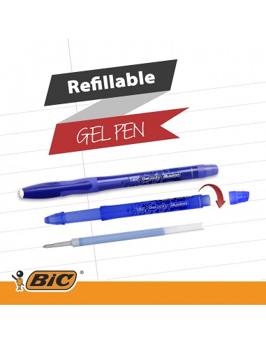 Bolígrafo gelocity illusion borrable Rojo