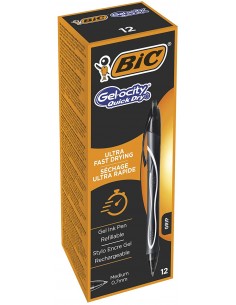 Bic Gelocity  Quick Dry - Negro