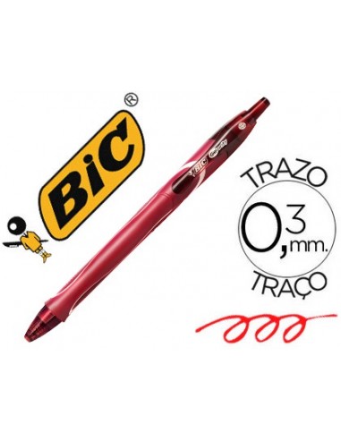 Bic Gelocity  Quick Dry - Rojo