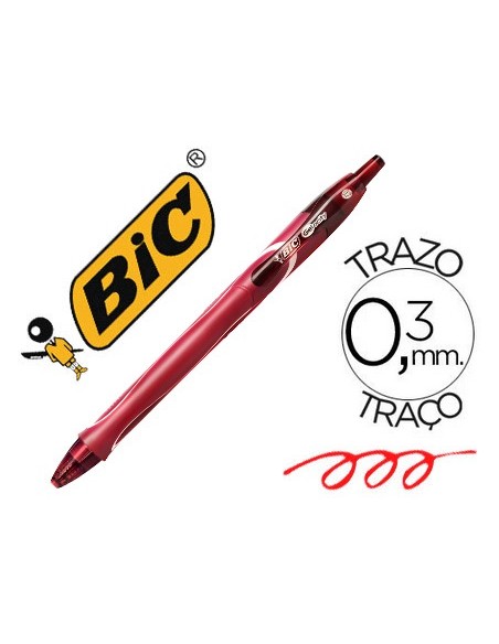 Bic Gelocity  Quick Dry - Rojo