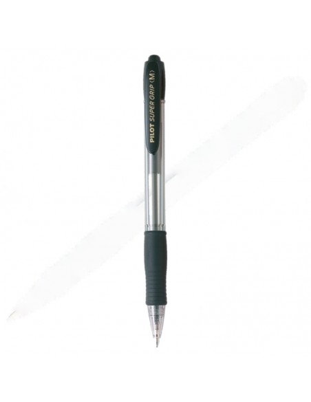 12 Bolígrafo Pilot super grip - Negro